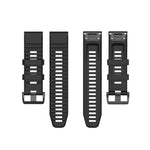 Rubber Smart Watch Band Replacement Strap [26mm Width] for Garmin Fenix 7X/Fenix 6x/5x