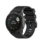Rubber Smart Watch Band Replacement Strap [26mm Width] for Garmin Fenix 7X/Fenix 6x/5x