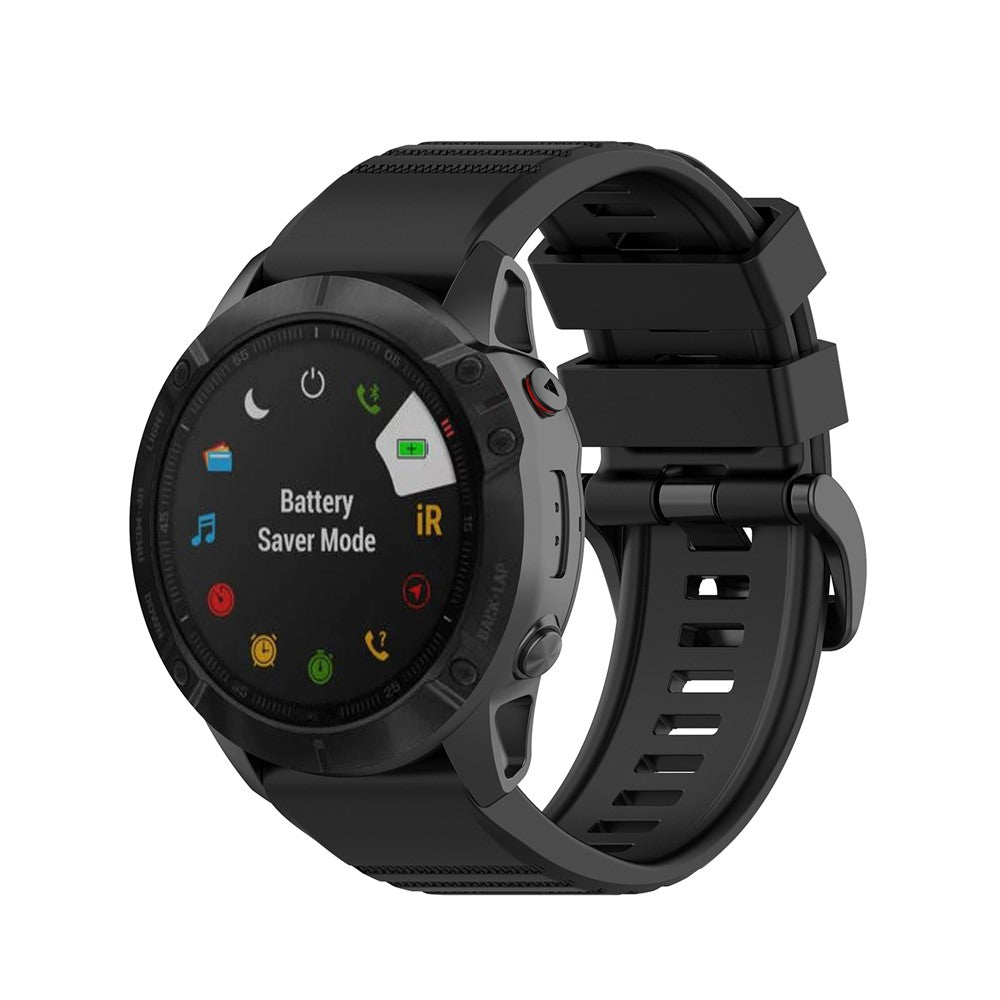 Rubber Smart Watch Band Replacement Strap [26mm Width] for Garmin Fenix 7X/Fenix 6x/5x