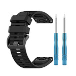 Rubber Smart Watch Band Replacement Strap [26mm Width] for Garmin Fenix 7X/Fenix 6x/5x