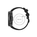 Rubber Smart Watch Band Replacement Strap [26mm Width] for Garmin Fenix 7X/Fenix 6x/5x
