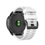 Rubber Smart Watch Band Replacement Strap [26mm Width] for Garmin Fenix 7X/Fenix 6x/5x