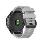 Rubber Smart Watch Band Replacement Strap [26mm Width] for Garmin Fenix 7X/Fenix 6x/5x