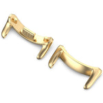 1 Pair for Xiaomi Smart Band 9 / 9 NFC / 8 / 8 NFC Watch Strap Connector 14mm Stainless Steel Adapter