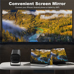 P30 Mini Projector Android 11 WiFi 6 4K 1080P Bluetooth-Compatible 5.0 Home Cinema Projector