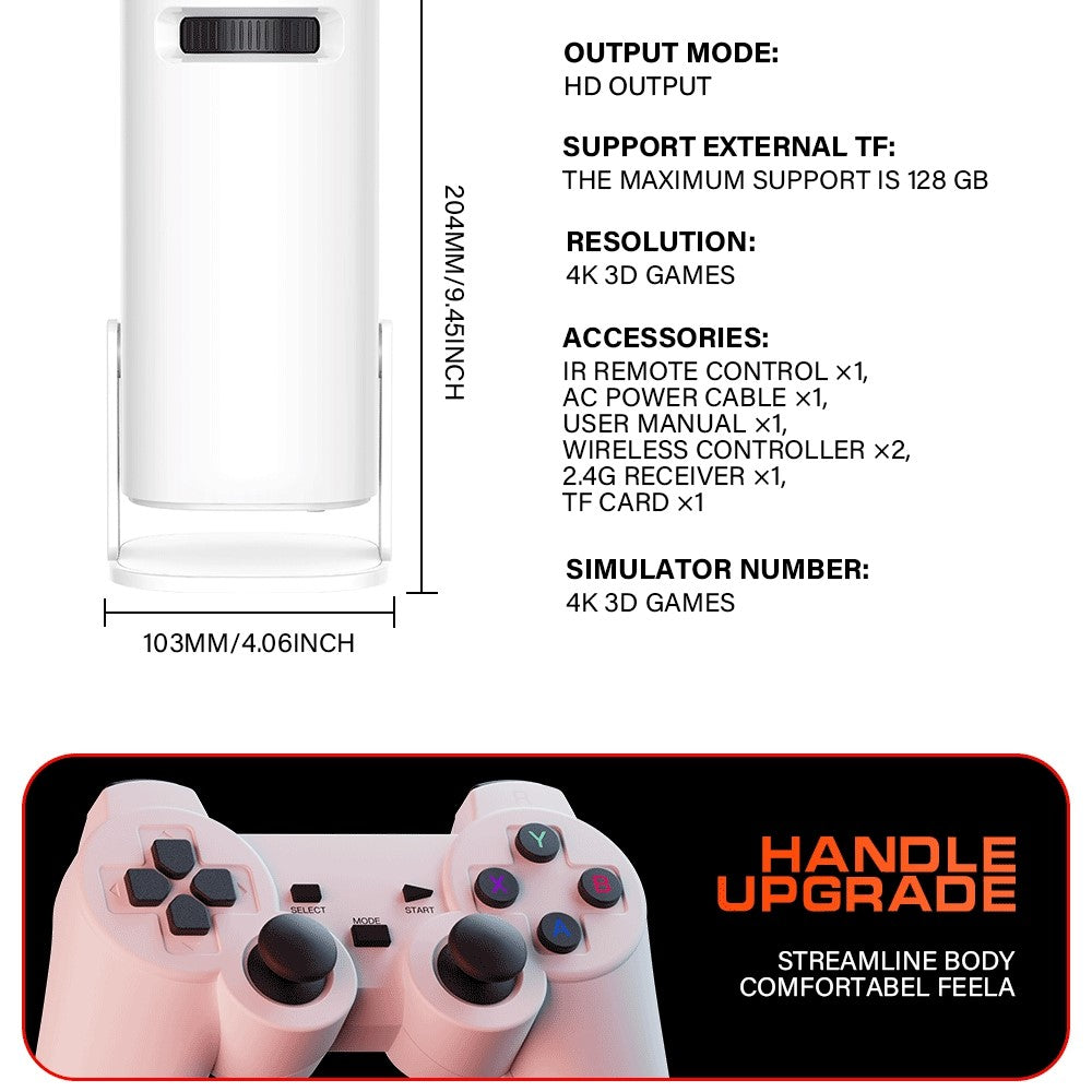 S40 Ultra Portable Projector Android Gaming Projector LED 1024x600P 120 ANSI Lumens 30-100 Inch Screen