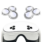 1 Pair For Meta Quest 3S Lens Protector Tempered Glass Alloy Anti-Explosion VR Headset Lens Film