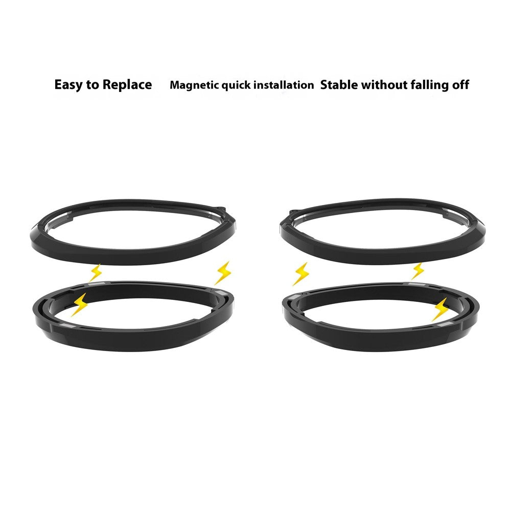 1 Pair For Meta Quest 3S VR Glasses Myopia Lens Magnetic PC Frame Resin Lens, -4.25 D to -6.00 D Myopia