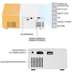 YG300S Mini Portable Projector Wired Phone Mirroring LED Video Projector 24-60 Inch Display for Bedroom Kids Entertainment