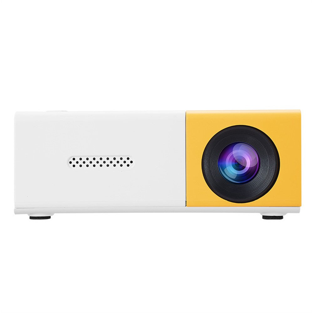 YG300S Mini Portable Projector Wired Phone Mirroring LED Video Projector 24-60 Inch Display for Bedroom Kids Entertainment