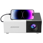 YG300S Mini Portable Projector Wired Phone Mirroring LED Video Projector 24-60 Inch Display for Bedroom Kids Entertainment
