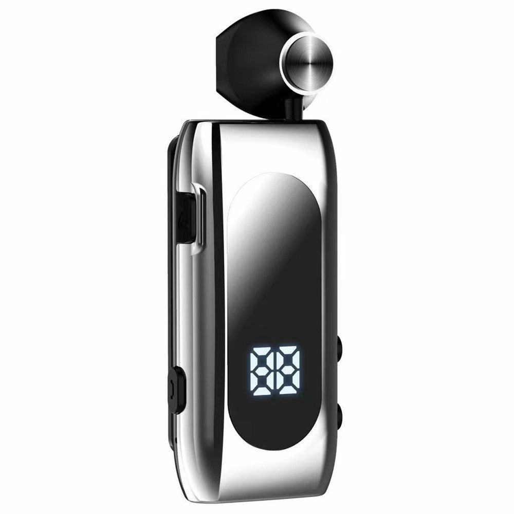 K55 Mono Bluetooth-kompatibelt headset trådløs vibration business clip-on med teleskopkabel semi-in-ear høretelefon
