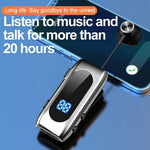 K55 Mono Bluetooth-kompatibelt headset trådløs vibration business clip-on med teleskopkabel semi-in-ear høretelefon