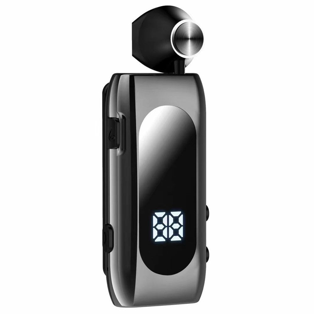 K55 Mono Bluetooth-kompatibelt headset trådløs vibration business clip-on med teleskopkabel semi-in-ear høretelefon