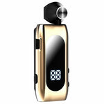 K55 Mono Bluetooth-kompatibelt headset trådløs vibration business clip-on med teleskopkabel semi-in-ear høretelefon