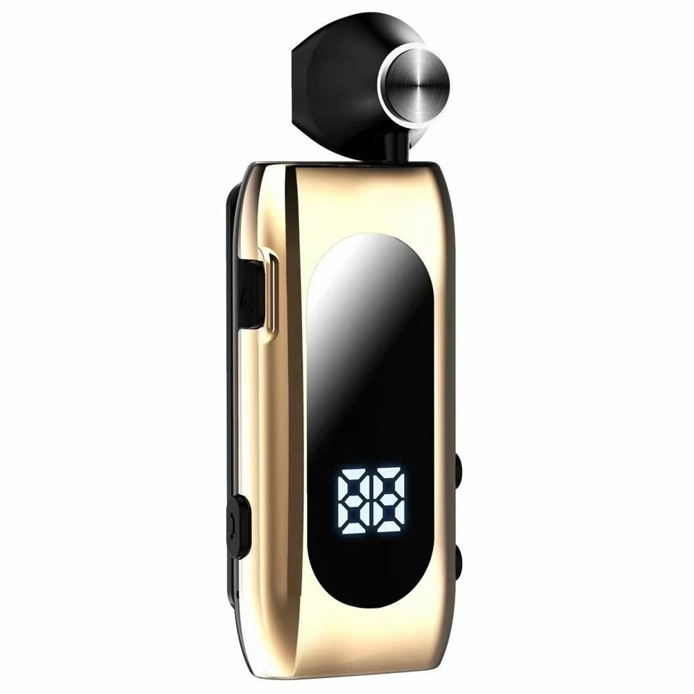 K55 Mono Bluetooth-kompatibelt headset trådløs vibration business clip-on med teleskopkabel semi-in-ear høretelefon