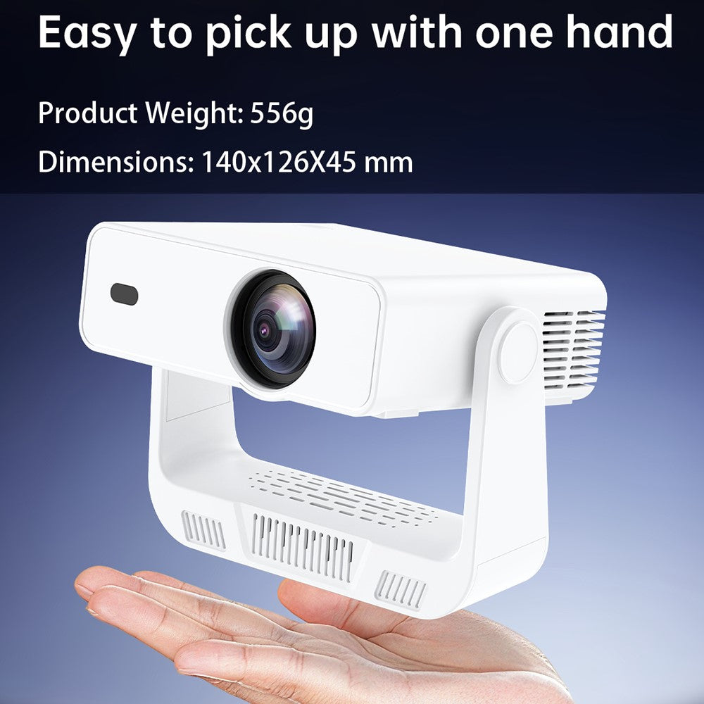 IMC880 Bærbar 4K-projektor WiFi 6 BT 5.0 200 ANSI Lumen Android 14 Miniprojektor, 1+8GB