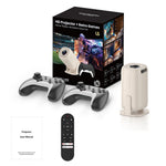 U5 Gaming Console 2-in-1 Android 14 HD Projector Allwinner H723 8K 200 Lumens Screen Projection Device for Home Cinema