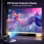 U1 4K Projector with Retro Gaming Console Allwinner H723 Android 14 200 Lumens 36000+ Games Screen Projection Device for Home Theater