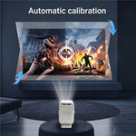 IMC600 Pro Mini Bærbar Projektor 1+8GB Lagerplads 720P HD WiFi 6 Android 14 Autofokus Hjemmebiografprojektor