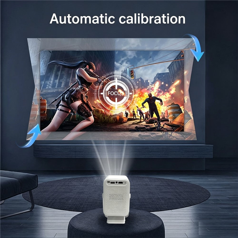 IMC600 Pro Mini Bærbar Projektor 1+8GB Lagerplads 720P HD WiFi 6 Android 14 Autofokus Hjemmebiografprojektor