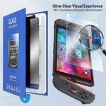 For Nintendo Switch 2 Screen Protector Ultra Clear Tempered Glass Film with Dust-Free Installation Tool