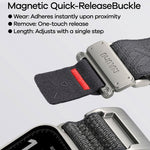 AULUMU C03-armbånd i titanlegering til Apple Watch Ultra 4 3 2 1 49 mm / Serie 12 11 10 46 mm / 9 8 7 45 mm / SE3 SE2 SE 6 5 4 44 mm / 3 2 1 42 mm, magnetisk spænde, hurtig afmontering, mikrofiberarmbånd