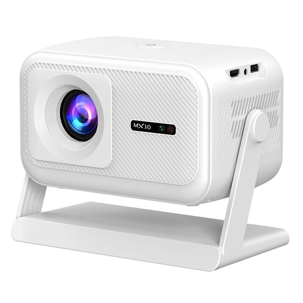 MX10 Miniprojektor 4K 1080P 400 ANSI Lumen Bluetooth-kompatibel WiFi 6 Elektrisk Autofokus Bærbar Projektor til Hjemmebiograf