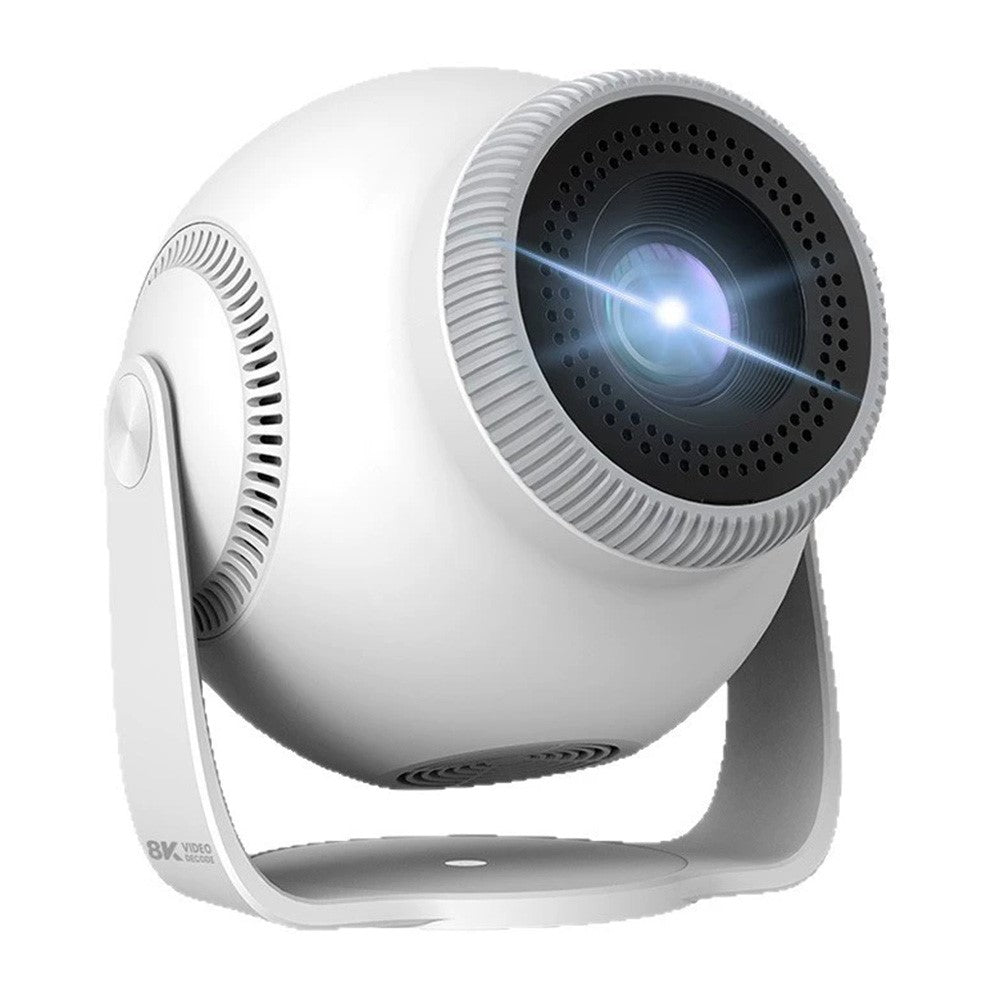 TP360 Mini Smart Projektor Android 14.0 WiFi 6 Bluetooth 5.4 270 Graders Rotation til Hjemmet Udendørs