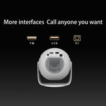 TP360 Mini Smart Projektor Android 14.0 WiFi 6 Bluetooth 5.4 270 Graders Rotation til Hjemmet Udendørs