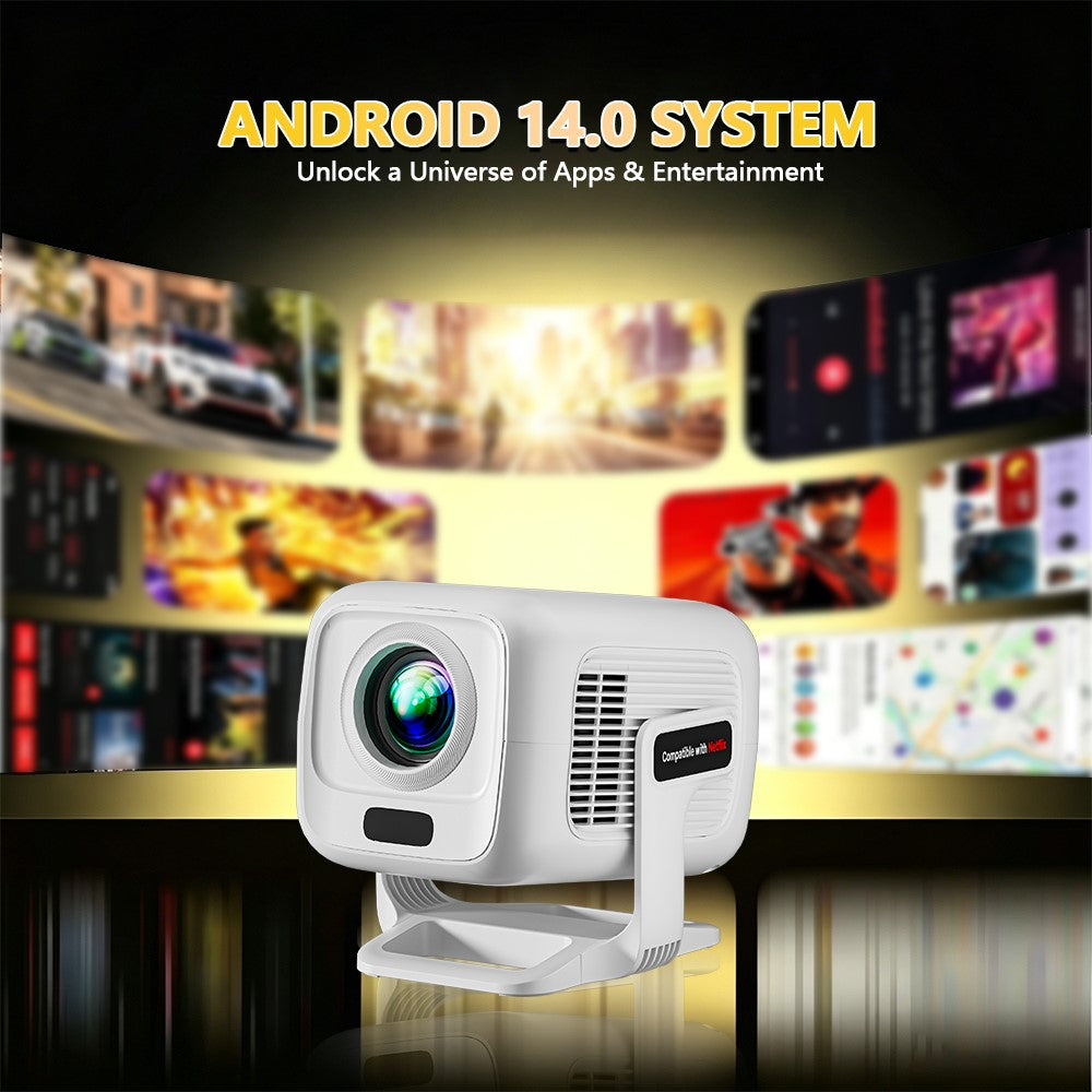 TP300 NTV 1080P Projektor Android 13 Amlogic T950D4 Chip Netflix-kompatibel WiFi6 til hjemmebiograf