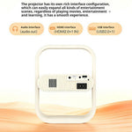 HY370 Portable Mini Projector 720P Android 14 230 ANSI WiFi 6 Bluetooth-compatible 5.0 Home Theater