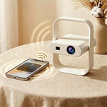 HY370 Portable Mini Projector 720P Android 14 230 ANSI WiFi 6 Bluetooth-compatible 5.0 Home Theater