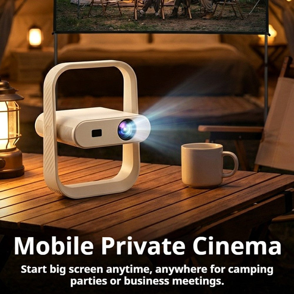 HY370 Portable Mini Projector 720P Android 14 230 ANSI WiFi 6 Bluetooth-compatible 5.0 Home Theater