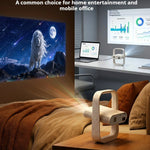 HY370 Portable Mini Projector 720P Android 14 230 ANSI WiFi 6 Bluetooth-compatible 5.0 Home Theater