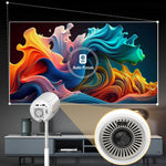 TS-16 1080P HD Hidden Lifting Gimbal Projector 6-Axis Keystone Correction Built-in Speaker, 2+16GB