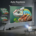 U6 Portable Smart Projector H723 200 ANSI Lumens 8K Decoding Android 14 Home Theater Projector for Family Entertainment Gaming
