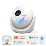 U6 Portable Smart Projector H723 200 ANSI Lumens 8K Decoding Android 14 Home Theater Projector for Family Entertainment Gaming