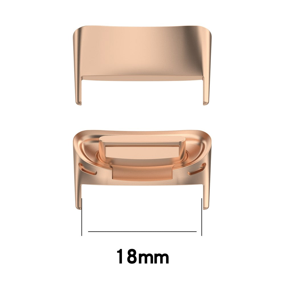 1 par udskiftningsurrem-armbåndspænde metalkonnektorer til Fitbit Charge 5