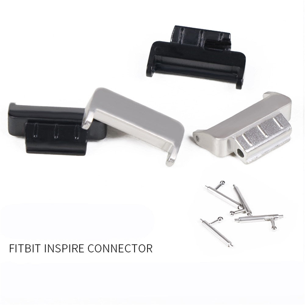 1 Pair 14mm Stainless Steel Watch Strap Band Connector Adapter for Fitbit Inspire/Fitbit Inspire HR