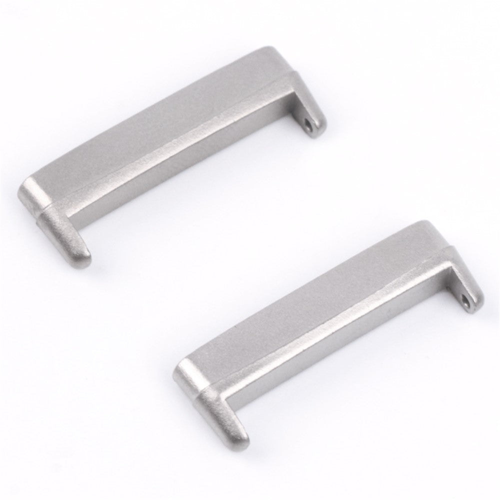 1Pair For Fitbit Versa 4 / Sense 2 Metal Watch Strap Adapter Watch Band Connector Kit