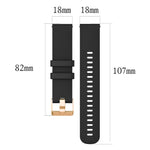 Quick-Release-18mm Watch Band for Huawei Watch GT 7 41mm / Garmin Forerunner 265S / 255S / Venu 2S Textured Silicone Replacement Watch Strap