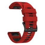 Garmin Fenix 7X Pro 51mm / Fenix 7X Tvåfärgad Sportklockarmband Silikon Andningsbart Armband