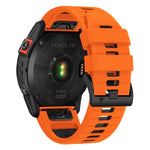 Garmin Fenix 7X Pro 51mm / Fenix 7X Tvåfärgad Sportklockarmband Silikon Andningsbart Armband