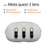 3Pcs For Meta Quest 3 VR Headset HD Tempered Glass Lens Protector Film