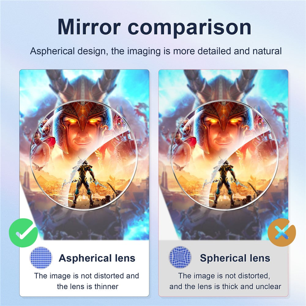 STARTRC GAMES For Meta Quest 3 VR Glasses Anti-Scratch Ring Lens + Protective Cover Set (Non-Prescription Lens)