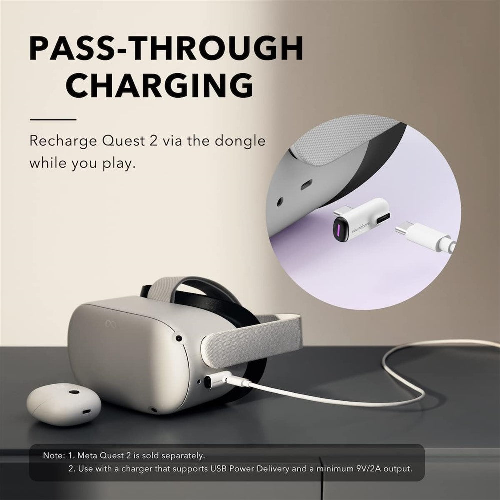 SOUNDCORE VR P10 TWS Bluetooth-kompatible høretelefoner, VR E-sport Gaming Trådløst Headset med Ultralav Forsinkelse