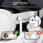 Q6-3 Charging Dock Station for Meta Quest 3 , 30W Fast Charging Stand with RGB Light