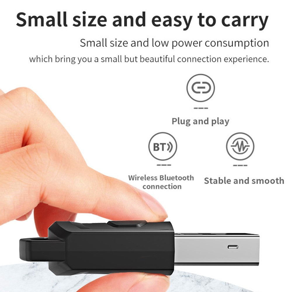 HONSON HS-PS5101 Til Sony PS5 / PS4 / PC til hovedtelefon Bluetooth-kompatibel USB 3.5mm lydsender trådløs modtager