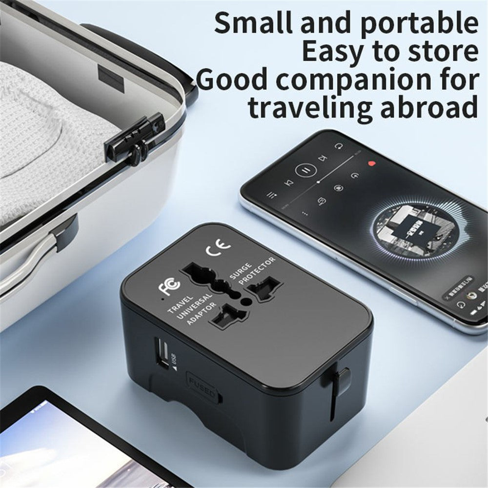 HHT202-2C 1xUSB+2x Type-C Charging Adapter Travel Universal Charger Converter